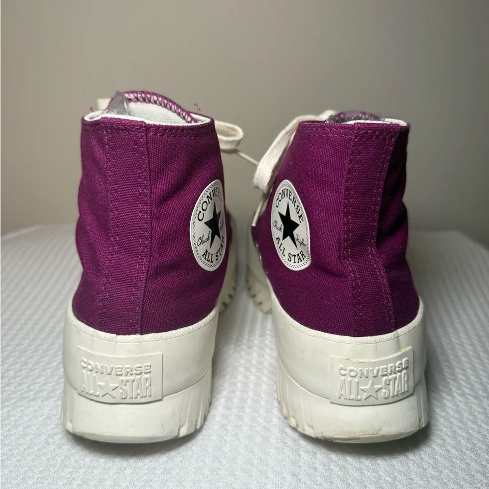 Converse Run Star Hike High Top Sneakers — Purple / White Unisex - Picture 2 of 5